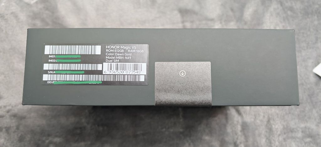 HONOR Magic V5 16GB+512GB Dawn Gold Dual Card (EU)-Нов -Неотварян