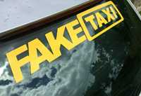 FAKE TAXI sticker 5ron/buc