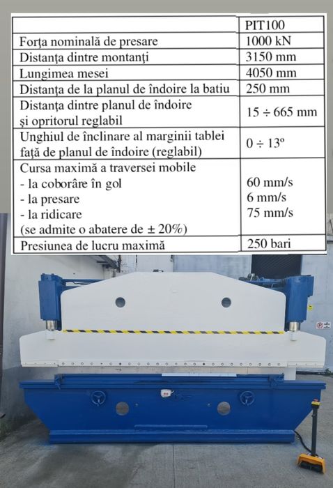 ABKANT HIDRAULIC PIT 100 / Abkant Pret OCAZIE / Abkant ca Nou Excelent