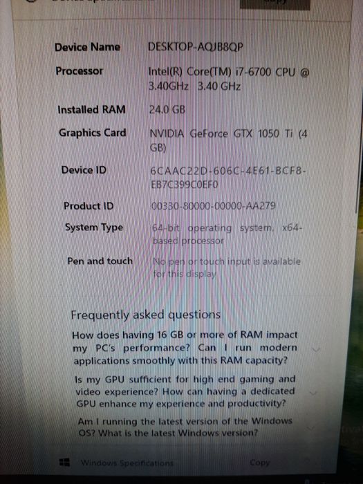 Unitate i7 6700 turbo 4.0Ghz