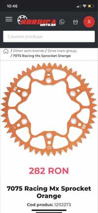 7075 Racing Mx Sprocket Orange