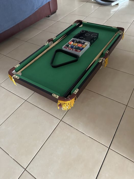 Masă de biliard mini – completă, cu accesorii