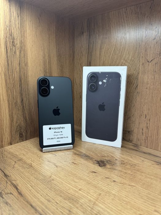  Apple iPhone 16 128 gb | 100% | kapashev mobile
