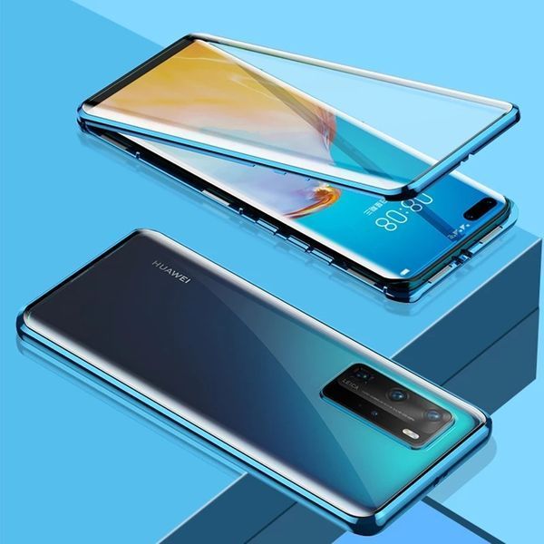 Двоен 360 градуса магнитен кейс Huawei P40 Pro P40 Lite P40 Lite E