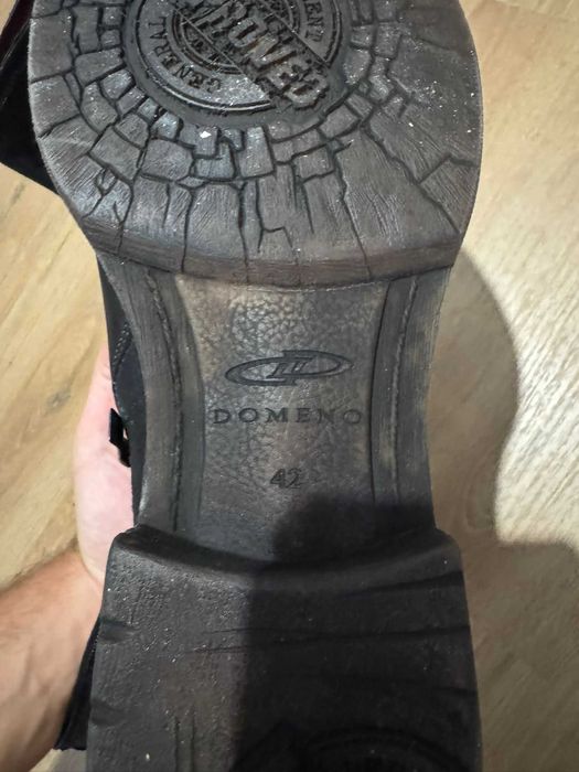 Ghete barbatesti Domeno din piele, negre, marimea 42