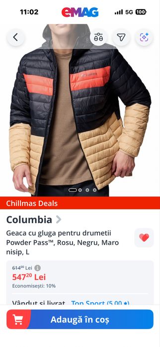 Geaca Columbia, Noua, Marimea L