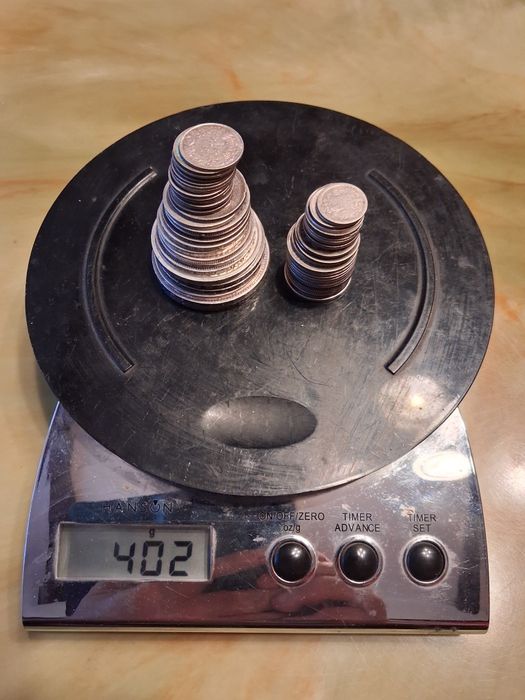 Lot monede din argint.