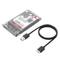 Кутия за хард диск 2,5 USB 3.0 HDD / SSD - Прозрачна