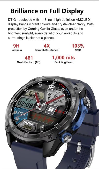 Смарт часовник Smart watch DT G1