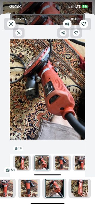 Masina de slefuit beton hilti