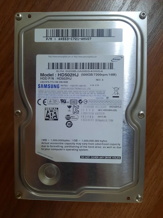 HDD Samsung 500GB Health 100%