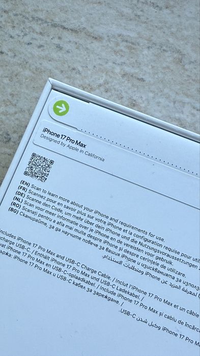 Nou iPhone 17 Pro Max 256 GB Blue Sigilat Garantie + Adaptor