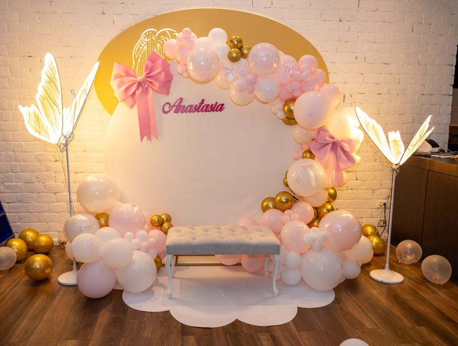 Arcade de baloane, aranjamente nunta, botez și aniversari