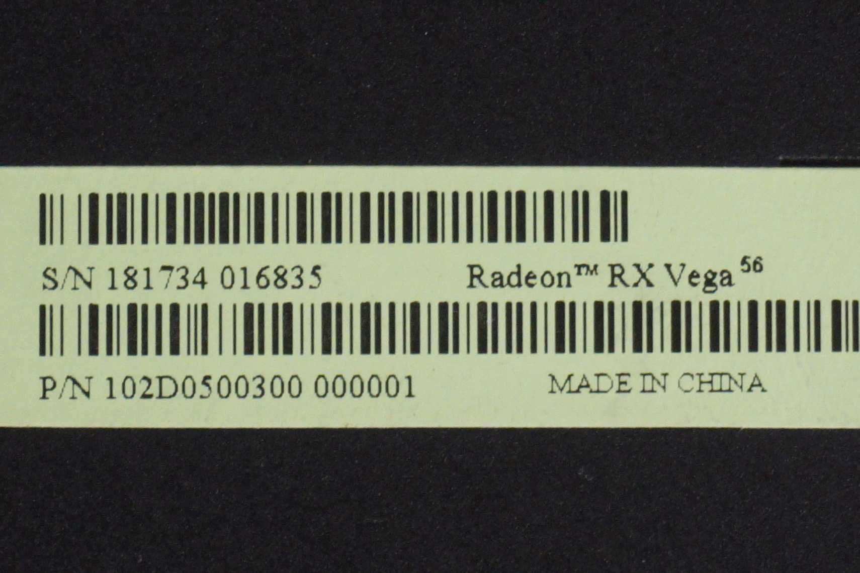 Видеокарта RX Vega 56 8GB HBM Gigabyte reference design / вкл ДДС