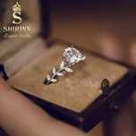 Inel Diamant 1ct. & Platina Greek Laur & Certificat de Autenticitate