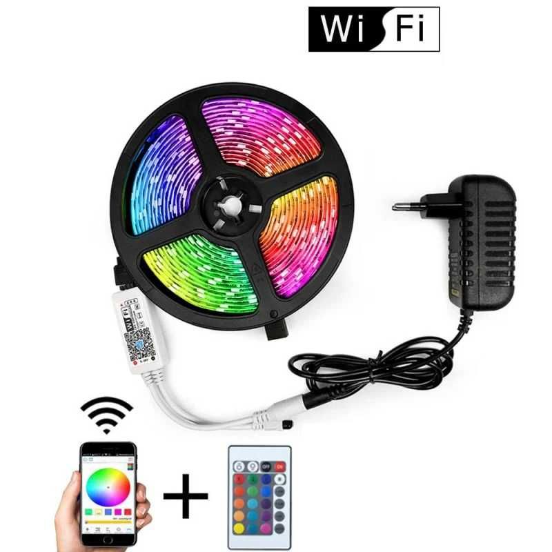 10 метра RGB LED лента WIFI, МОБИЛЕН контрол,дистанционно,декор,украса