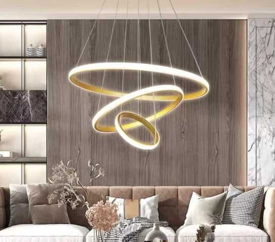 Люстра золотая, белая,черная цвета современная люстра для кухни, зала.