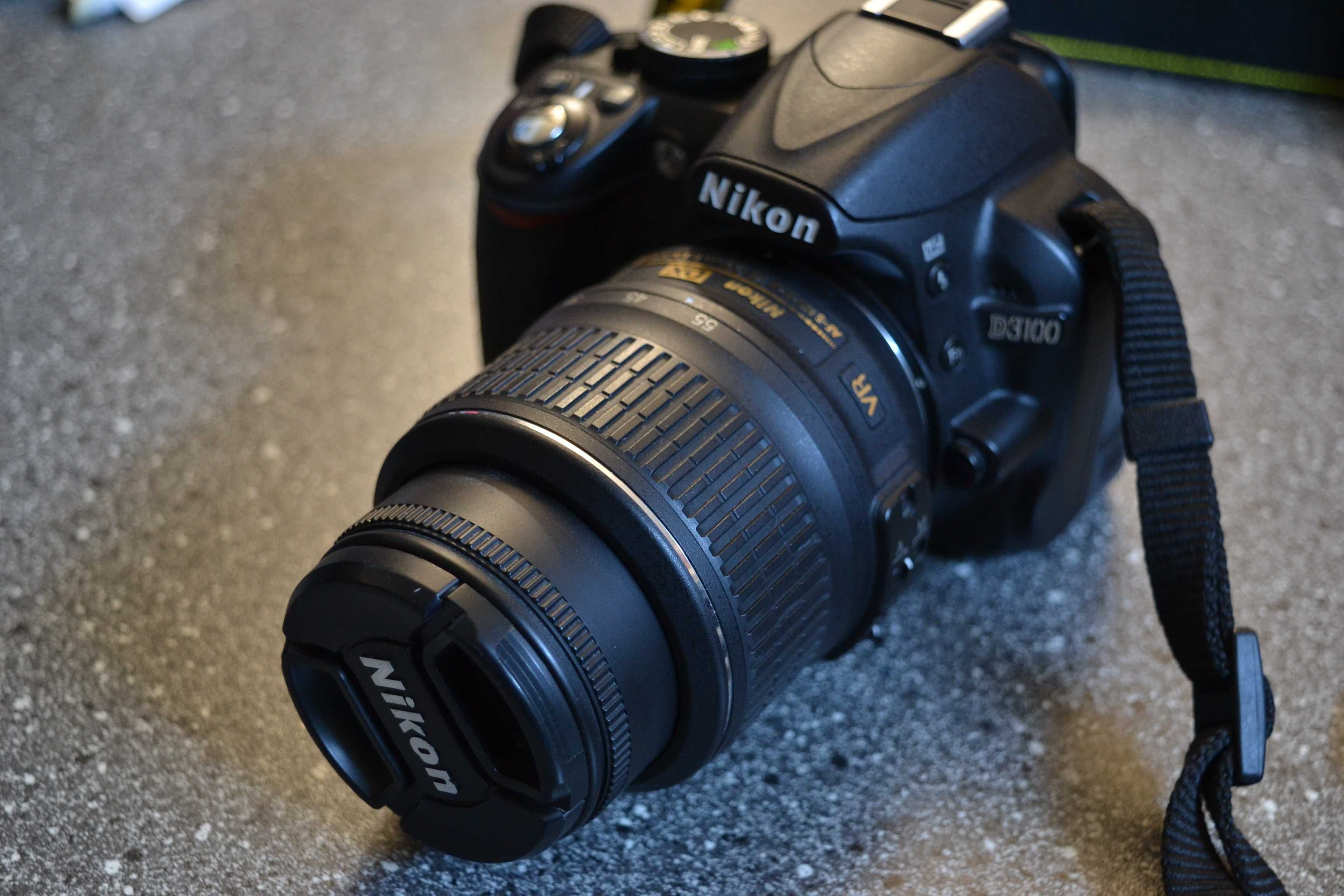 Nikon D3100 ca nou 1500cadre-Obiectiv 18-105
