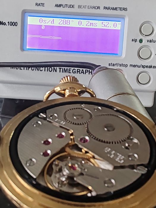 Ceas de buzunar Tissot Savonnette Mecanic Placat cu aur 50 mm