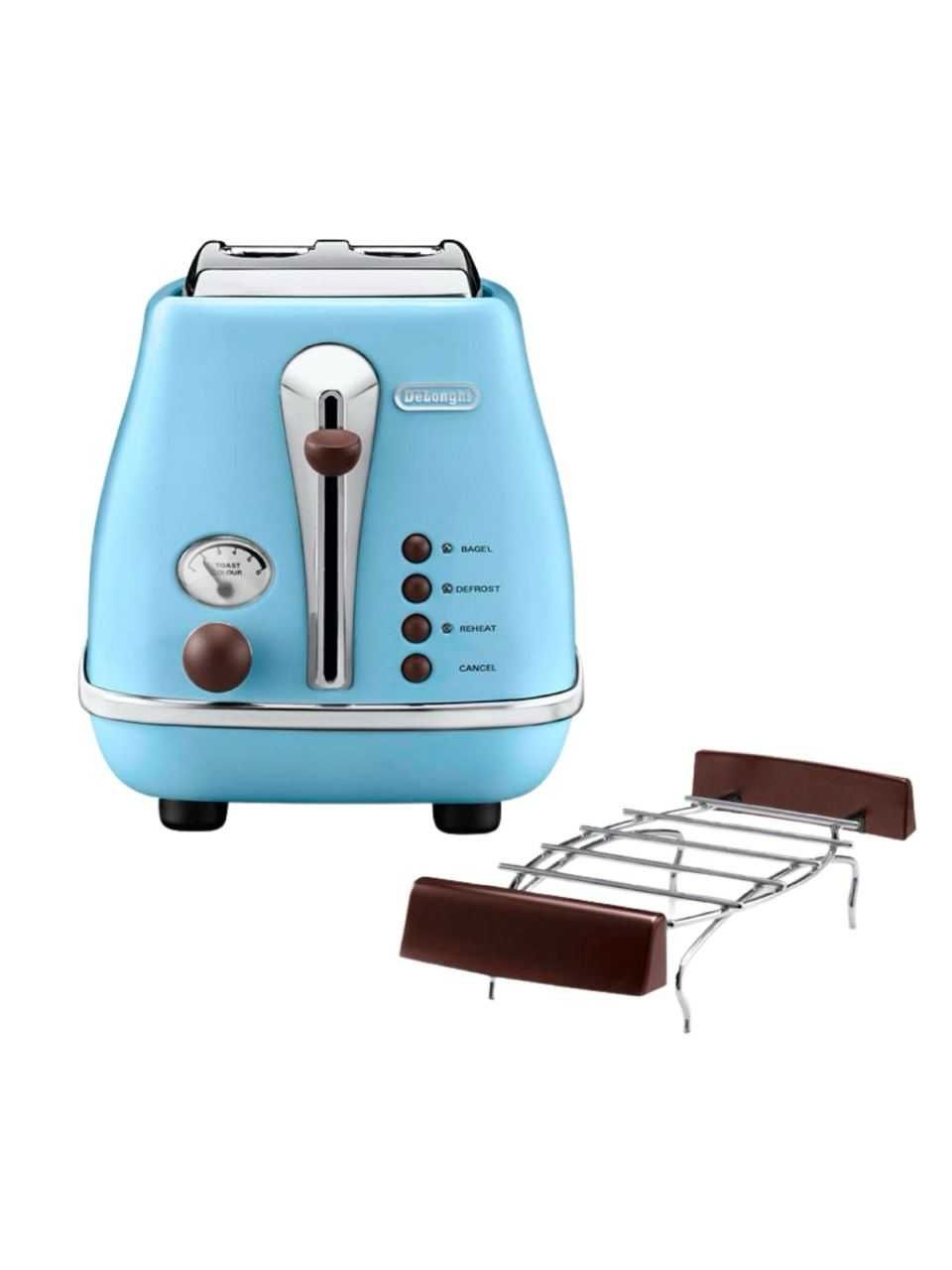 Тостер DeLonghi CTOV 2103 AZ Icona Vintage -Стильный Элемент Интерьера