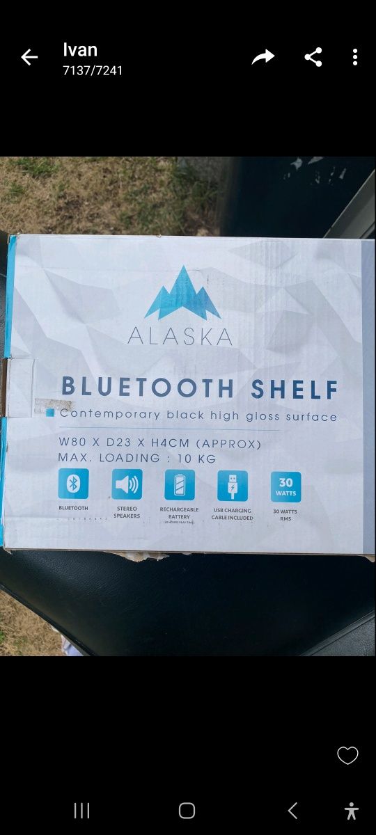 Bluetooth стенен рафт