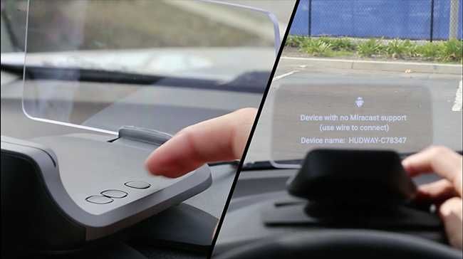 Навигация Hudway Cast Glass GPS Mobile Phone Display USB Cable