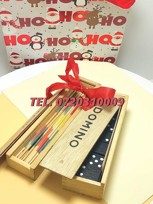 Pachet Craciun  Joc Marocoo mikadoSi Domino  Transport Gratuit