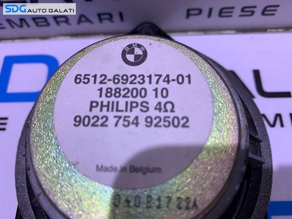 Boxa Boxe Difuzor Difuzoare Audio Philips BMW Seria 3 E90 E92 2004 - 2013 Cod 6923174 6512-6923174-01