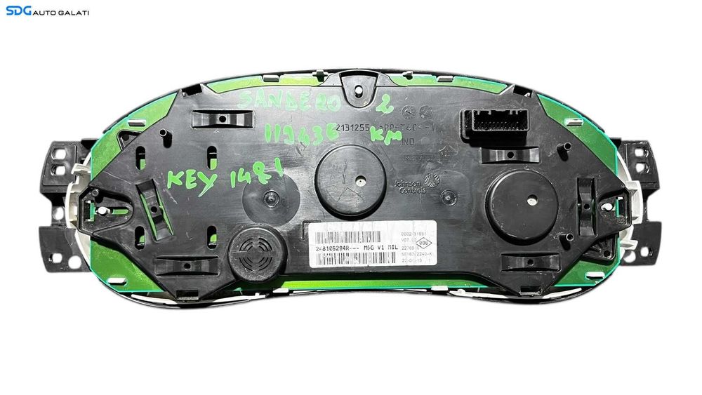 Ceas Ceasuri Cluster Instrumente Bord cu Display Dacia Logan 2 MCV 1.5 DCI 2012 - 2018 Cod 248106294R [LC0557]