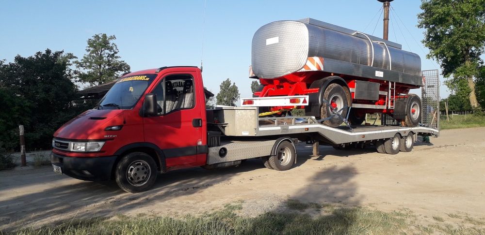 Transport utilaje . Tractări auto