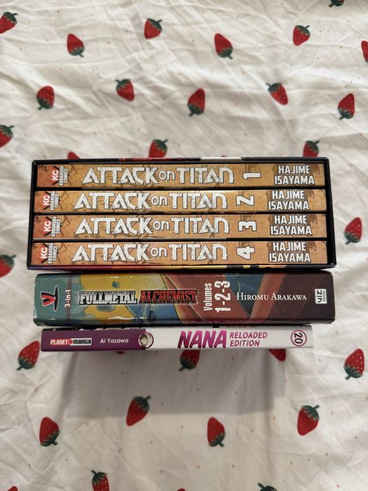 Manga Attack On Titan, Fullmetal alchemist, Nana