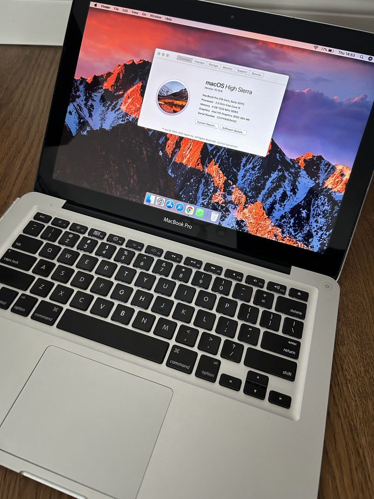 Macbook pro 2011, Intel i5, 320GB, DDR3 4GB