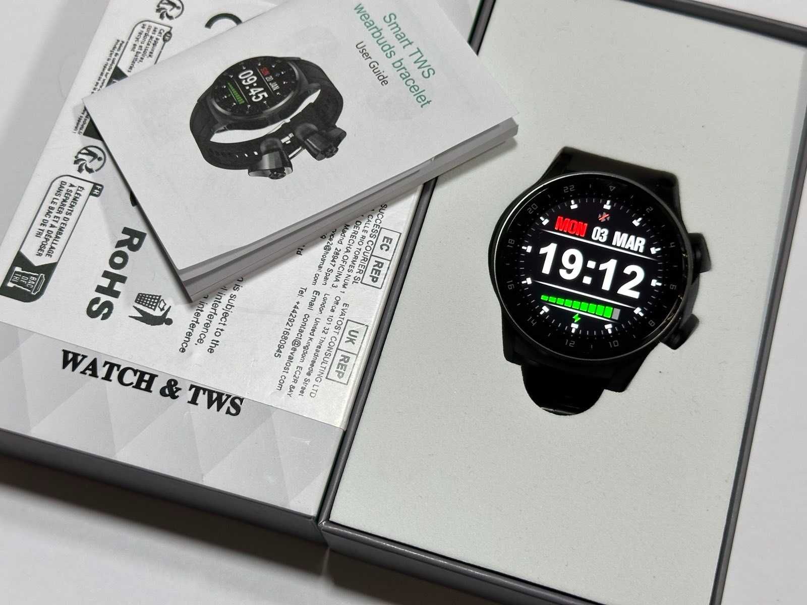 Смарт часовник GT66 TWS 2 в 1 със Слушалки