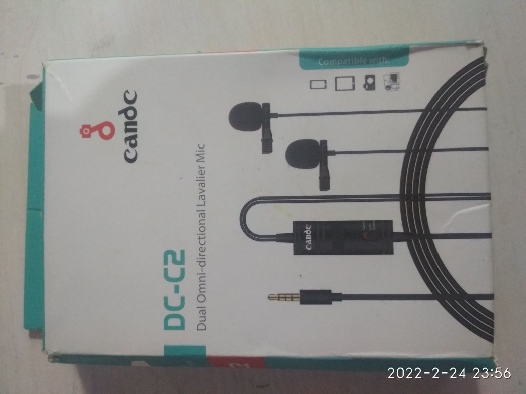 DC-C2 Dual Omni-direktional Lavalier Mic