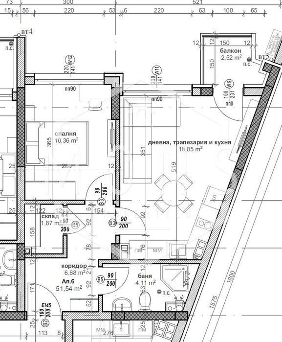 Продава се Двустаен апартамент в Велико Търново, Картала - 60 кв.м за 1292 €/кв.м - Снимка #1