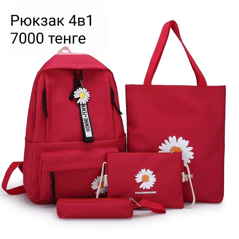 Новый школьный рюкзак 4в1