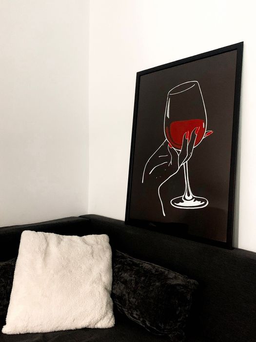 Tablou "Red Wine"- Pahar cu vin roșu