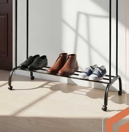 Стабилен двоен щендер тип подвижна закачалка с колела