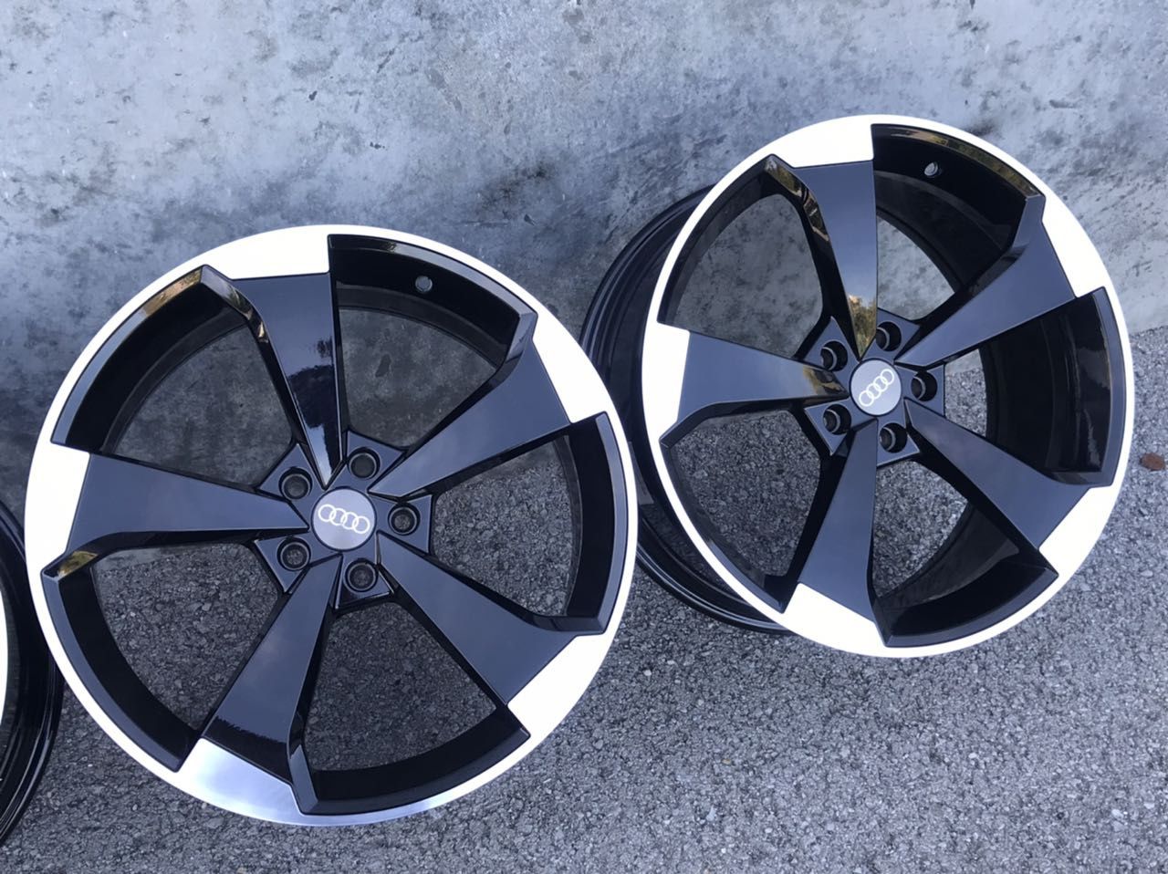 20-Audi New rotor piano black 9j et34 A4 A5 A6 A7 A8 Q3 Q5 Q7
