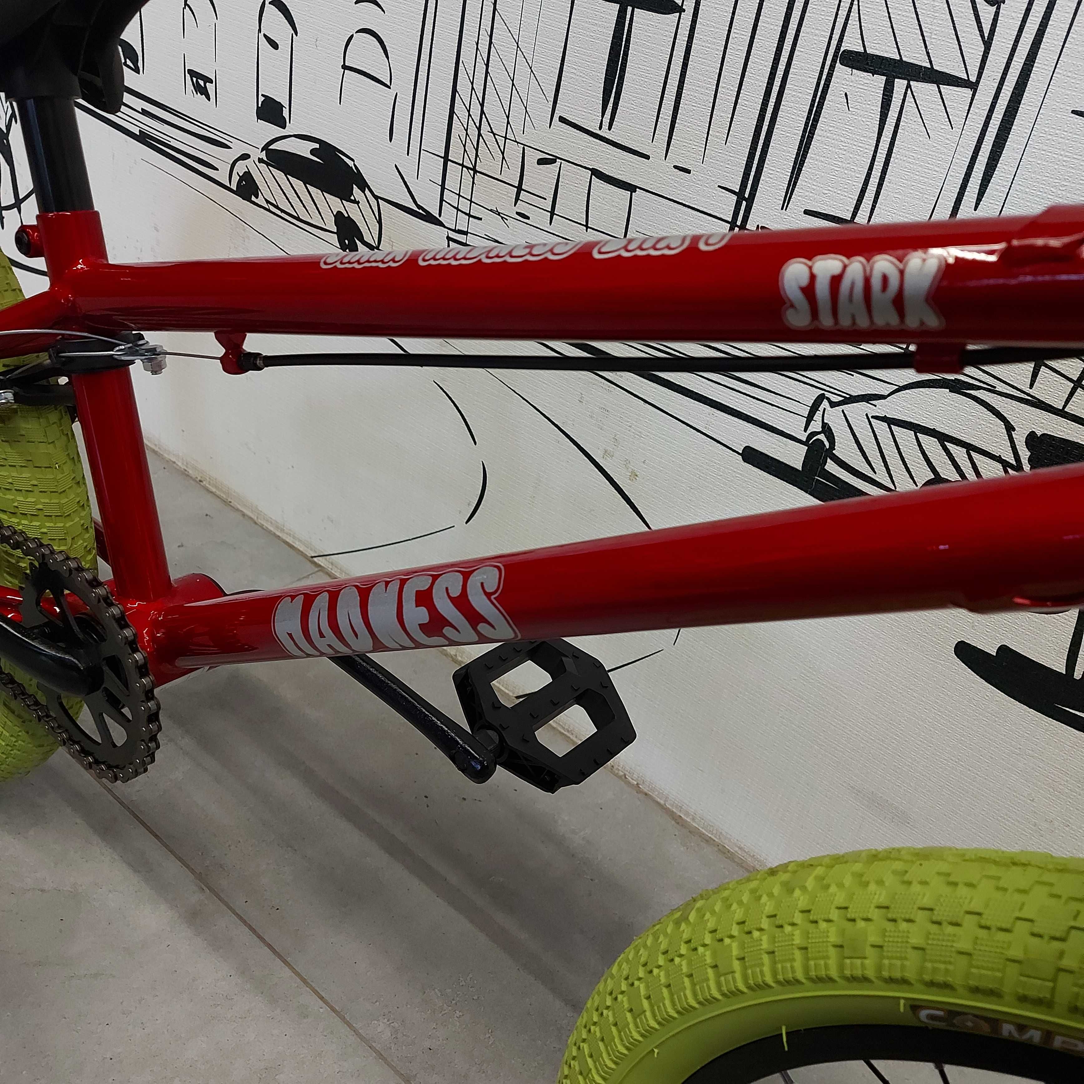Трюковый велосипед Stark Madness BMX. Бмикс. Трюковой велик. Бэймикс.