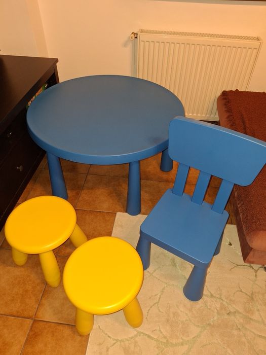 Masa de joaca copii + 3 scaune