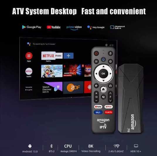 Тв бокс Amazon fire tv stick 10k HD Streaming 8R