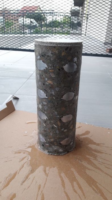 Carotare beton gaura hota centrala umeda pt. aierisire