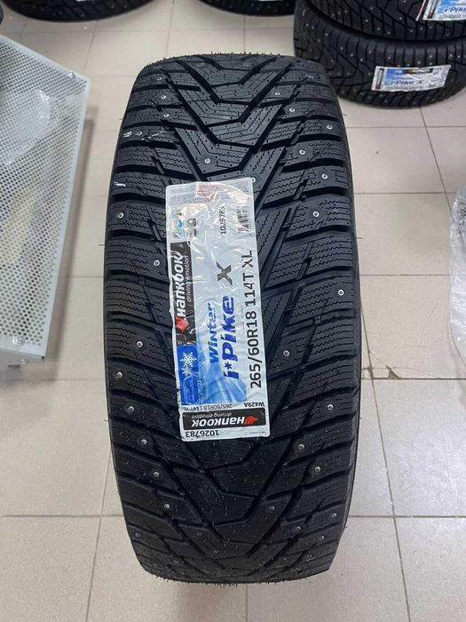 265 60 R18 зимние шины Hankook ipike X шипы новые Индонезия 2025 год