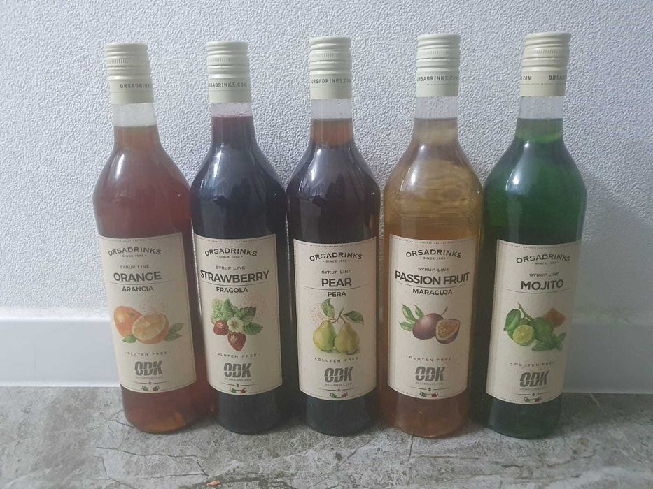 Сиропы сладкие odk, клубника, маракуя, и другие