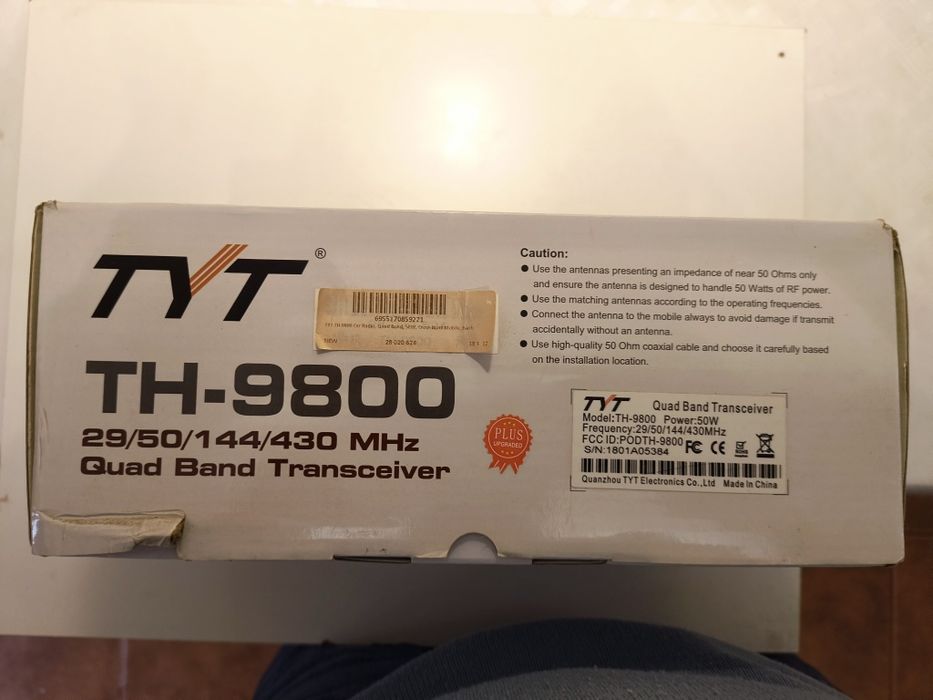 Stație radio TYT TH-9800 50W quad-band 29/50/144/430Mhz