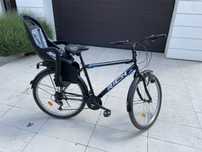 Vând bicicleta cu scaunel pt copil
