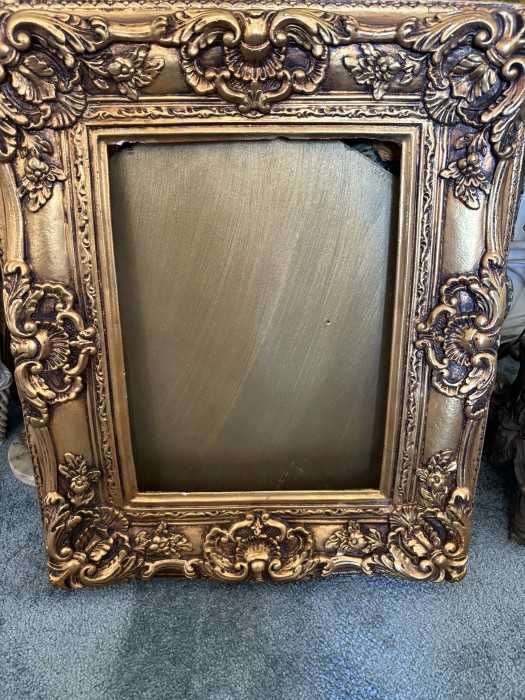 Deosebita rama stil baroc-structura lemn-foita aur-Belgia