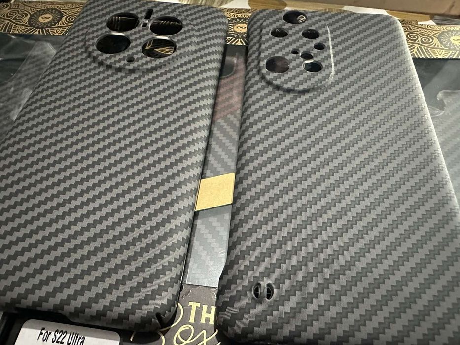 Лукс ултра тънък гръб Carbon за iPhone , Samsung,Huawei