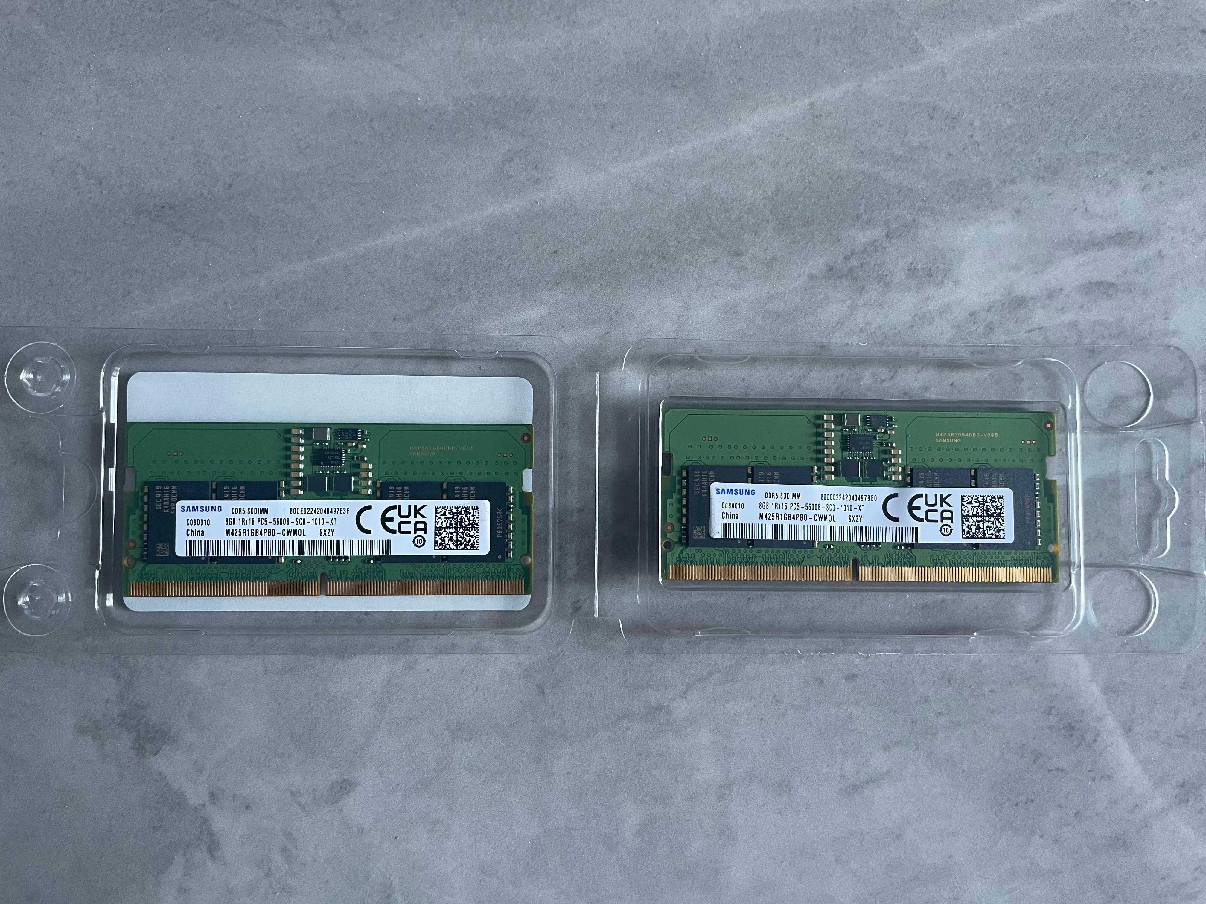 Памет 2x8GB DDR5 5600MT/s, SO-DIMM, Samsung M425R1GB4PB0-CWMOL, 1.1V